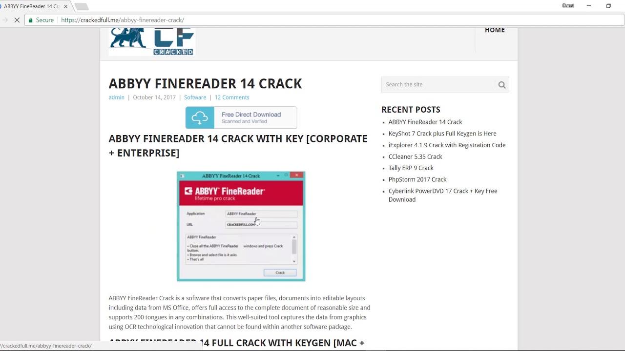 abbyy finereader 12 serial number crack keygen database